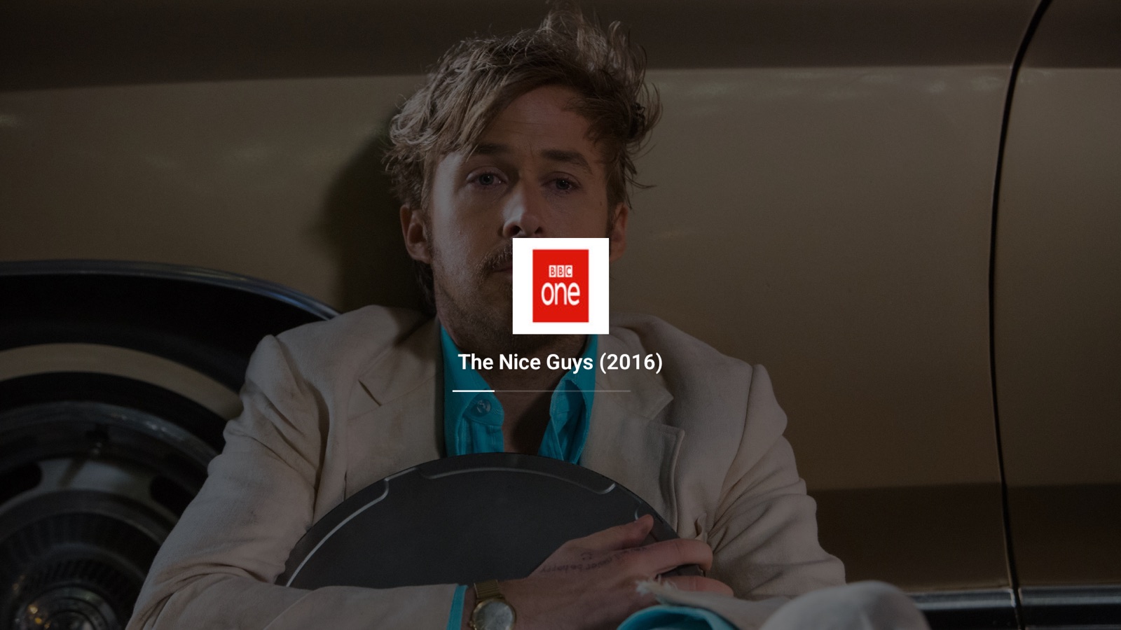 Waiting for a catch-up stream: the programme's picture and channel logo instead of a black screen